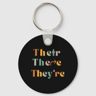 Their There They're Funny English Teacher Gramma P Key Ring