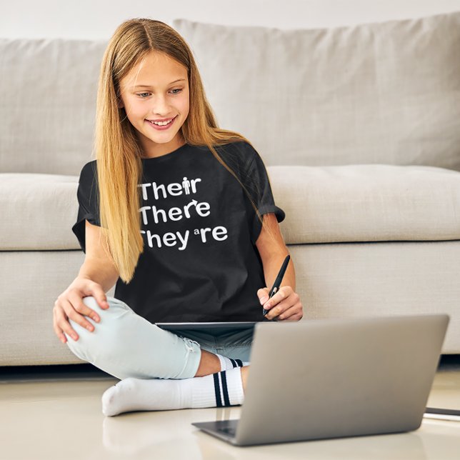 Their There They're Grammar Spelling T-Shirt (Creator Uploaded)