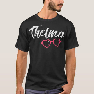 Thelma Pink Glasses Cute Matching Best Friends T-Shirt