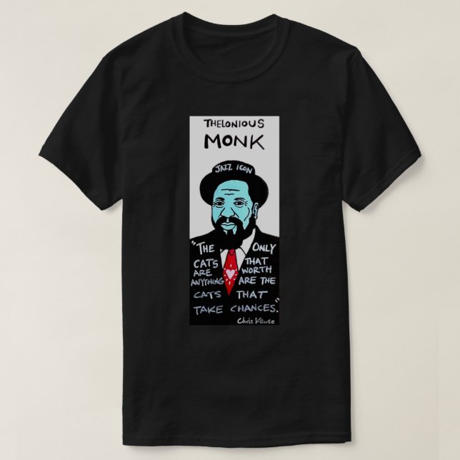 Thelonious Monk Jazz Folk Art Classic T-Shirt.png T-Shirt (Design Front)