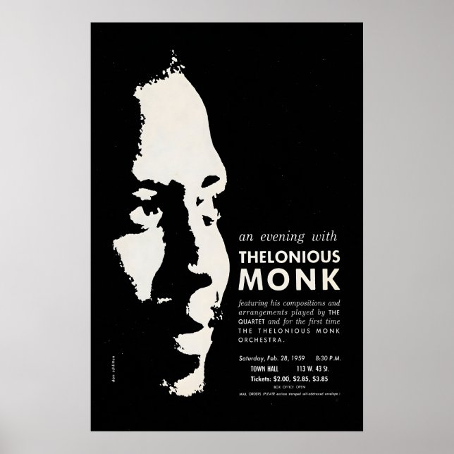 Thelonious Monk jazz poster - Orchestra and (Front)