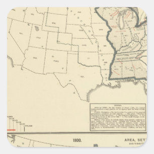 Thematic United States Square Sticker