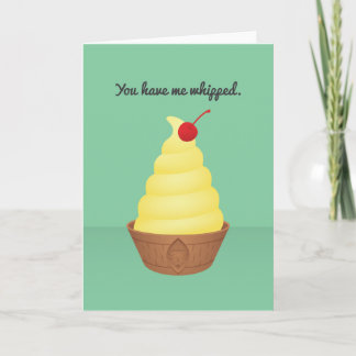 Theme Park Valentine: You have me whipped. Holiday Card