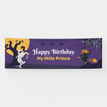 Theme Personalised Happy Birthday Party Banner