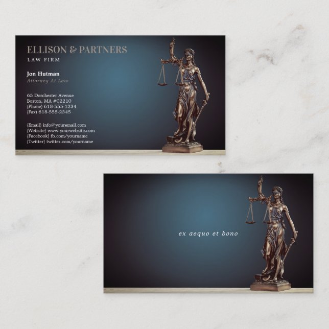 Themis | Lawyer Business Card (Front/Back)
