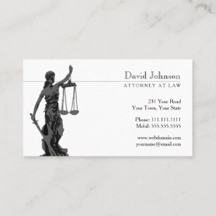 Themis Scales of Justice Business Card