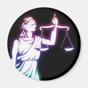 Themis Scales of Justice Magnet