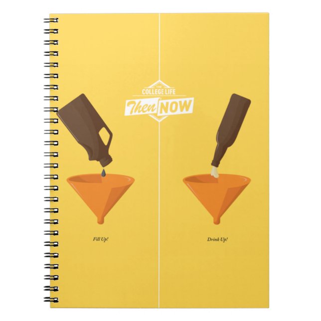 Then And Now: Beer Pong Notebook (Front)