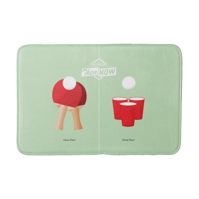 Then And Now: Ping Pong Bath Mat (Front)