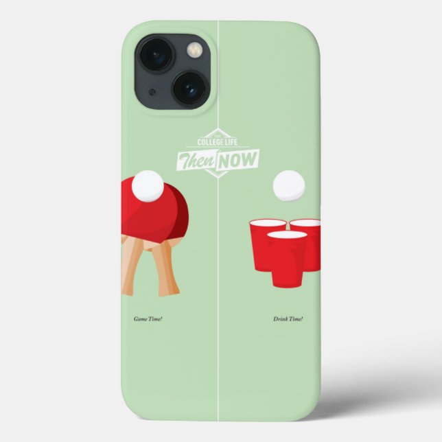 Then And Now: Ping Pong Case-Mate iPhone Case (Back)