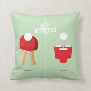 Then And Now: Ping Pong Cushion