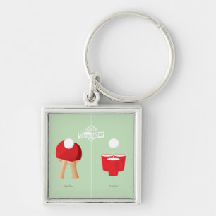 Then And Now: Ping Pong Key Ring