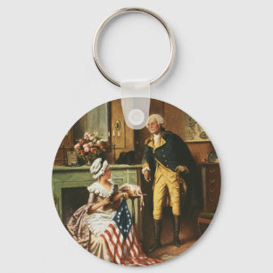 Then Now and Forever by Percy Moran Key Ring
