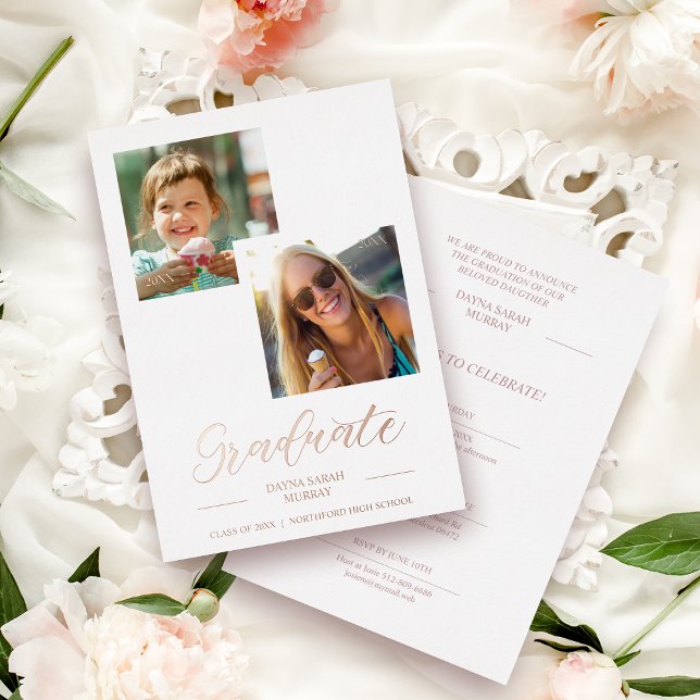 Then & Now Graduation Two Custom Photos Script  (Creator Uploaded)