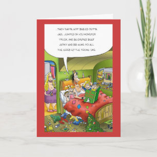 ...Then Santa Got Bailed Outta Jail... Holiday Card