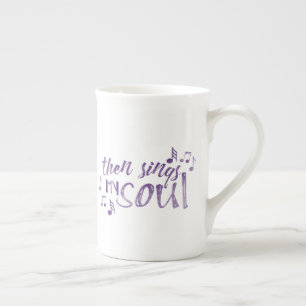 Then Sings My Soul Purple Watercolor Mug