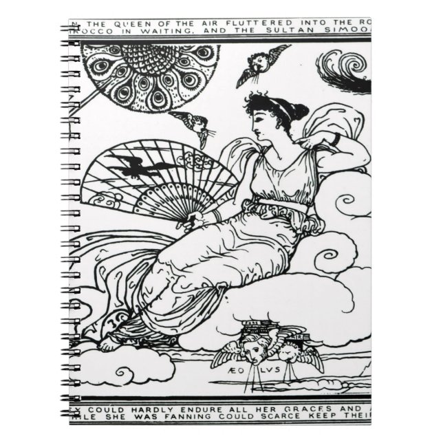 'Then The Queen of the Air Fluttered into The Room Notebook (Front)