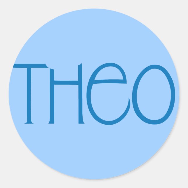 Theo blue Sticker (Front)