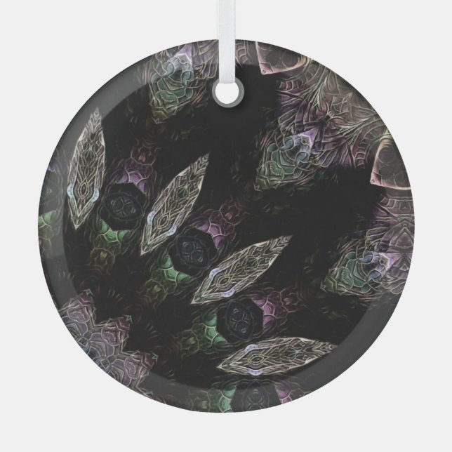 Theo  glass tree decoration (Front)