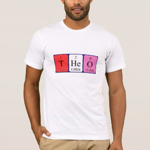 Theo periodic table name shirt