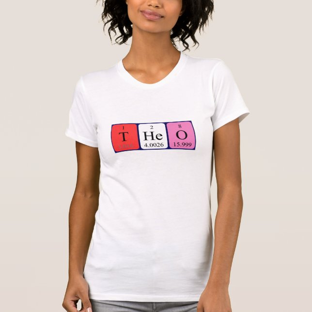 Theo periodic table name shirt (Front)