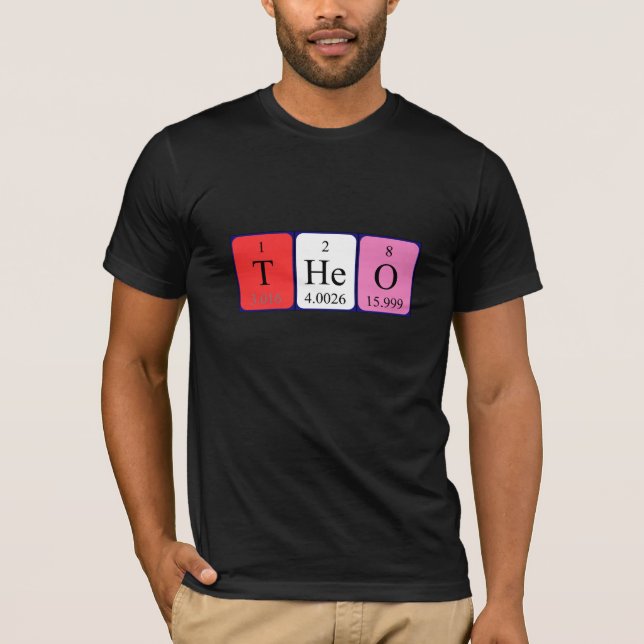 Theo periodic table name shirt (Front)