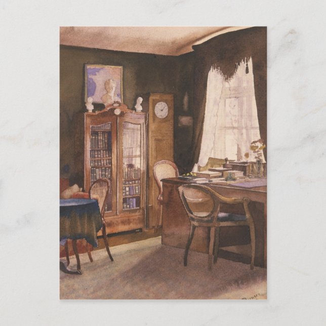 Theodor Fontane's Study Postcard (Front)