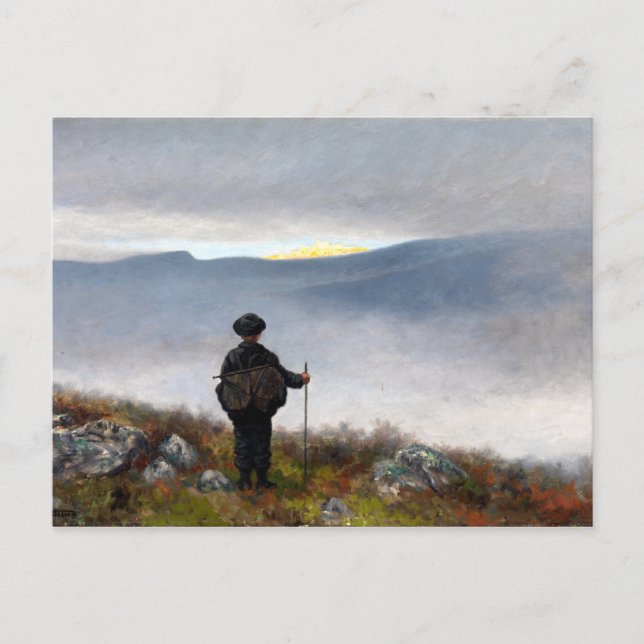 Theodor Kittelsen Far, Far Away Soria Moria Palace Postcard (Front)