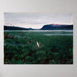Theodor Kittelsen The Twelve Wild Ducks Poster
