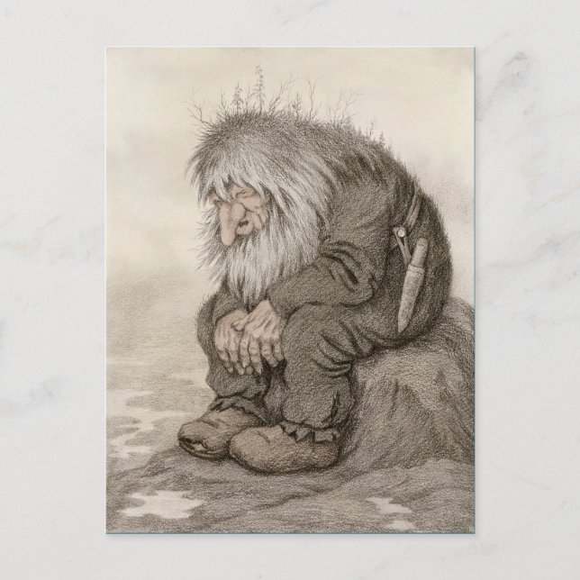 Theodor Kittelsen Troll wonders how old CC1001 Postcard (Front)