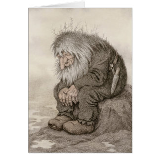 Theodor Kittelsen Troll wonders how old Note card