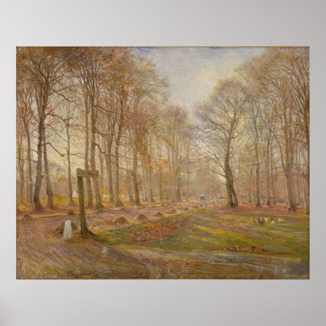 Theodor_Philipsen_-_deer park copenhagen (Modified Poster (Front)