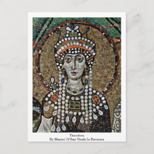 Theodora By Master Of San Vitale In Ravenna Postcard