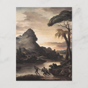 Theodore Gericault Heroic Landscape with Fishermen Postcard