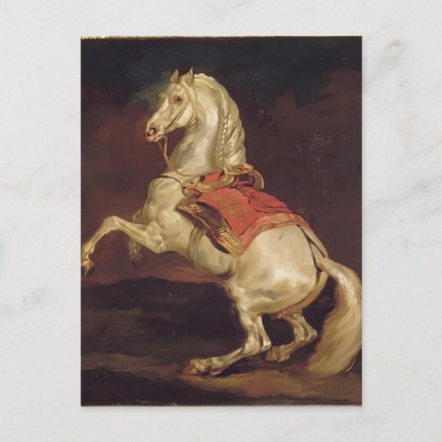 Theodore Gericault:Napoleon's Stallion, Tamerlan Postcard (Front)