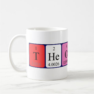 Theodore periodic table name mug