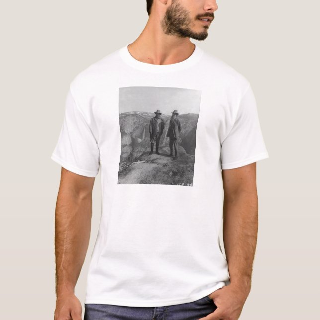 Theodore Roosevelt and John Muir on Glacier Point T-Shirt (Front)