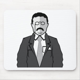 Theodore Roosevelt cartoon Mouse Pad