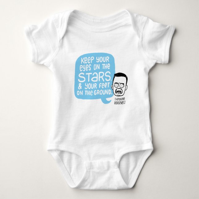 Theodore Roosevelt infant bodysuit (Front)