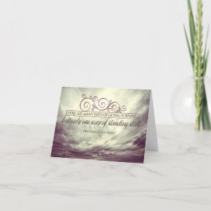 Theodore Roosevelt Inspirational Quote "Standing" Thank You Card