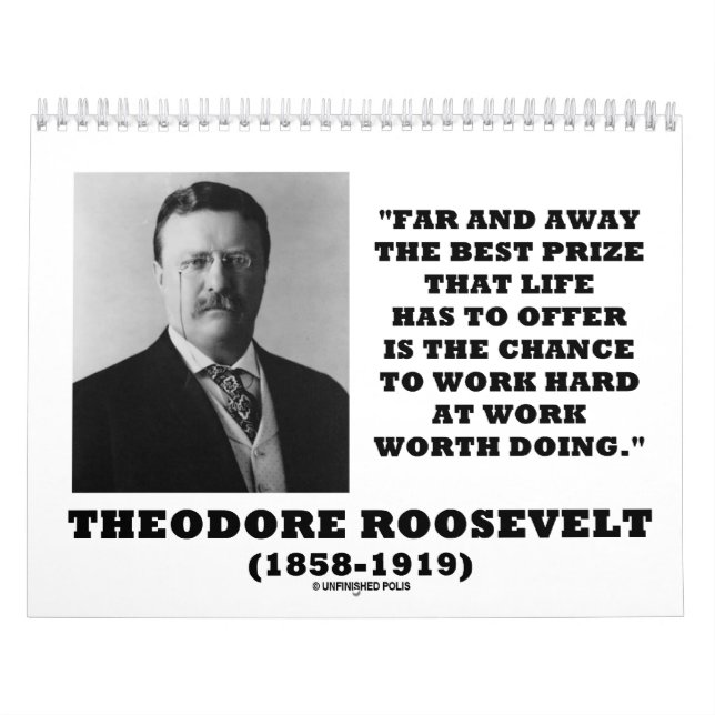 Theodore Roosevelt Inspirational Quotes Calendar (Cover)