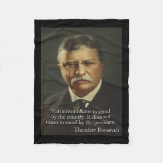 Theodore Roosevelt Meme Anti Trump Tee Fleece Blanket