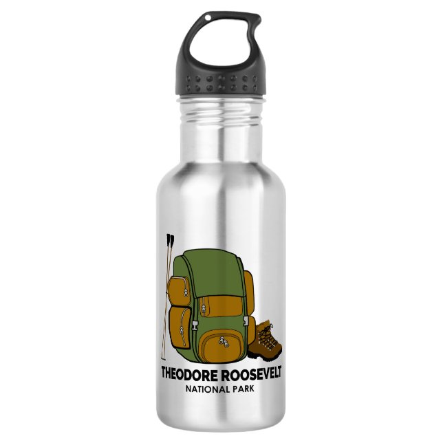 Theodore Roosevelt National Park Backpack 532 Ml Water Bottle (Front)