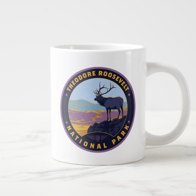 Theodore Roosevelt National Park Large Coffee Mug (Right)