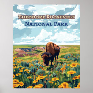Theodore Roosevelt National Park North Dakota Poster