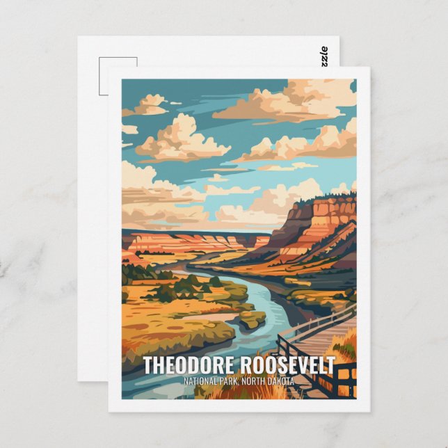 Theodore Roosevelt National Park North Dakota USA  Postcard (Front/Back)