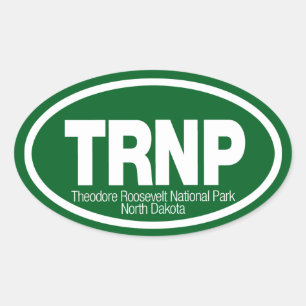Theodore Roosevelt National Park Oval Sticker