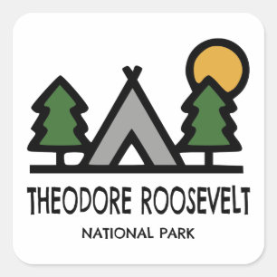 Theodore Roosevelt National Park Square Sticker