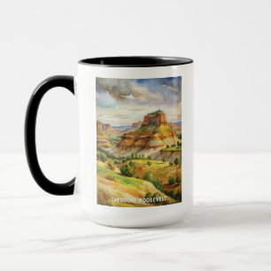 Theodore Roosevelt National Park Watercolor Mug