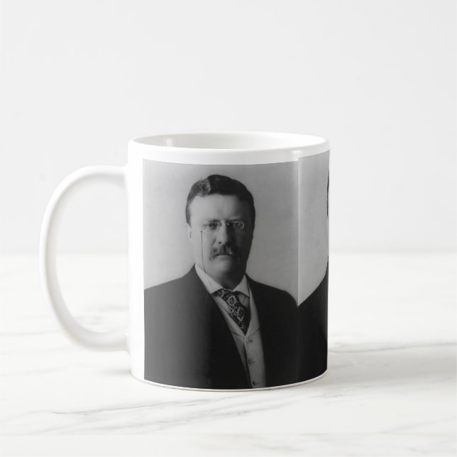 Theodore Roosevelt Portrait Coffee Mug (Left)